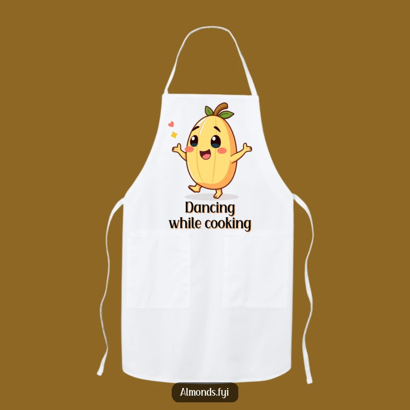 Funny Giggling Almond Dance Apron: Cook and Dance with Humor!