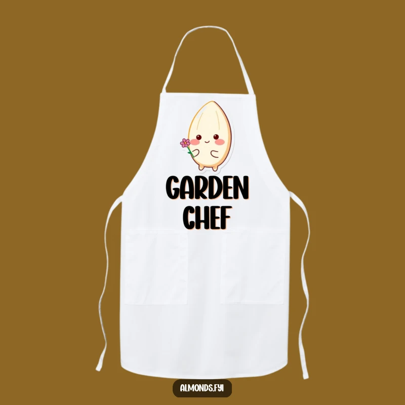 Happy Flower Almond Apron - Adorable & Funny Kitchen Wear for Cheerful Cooks!