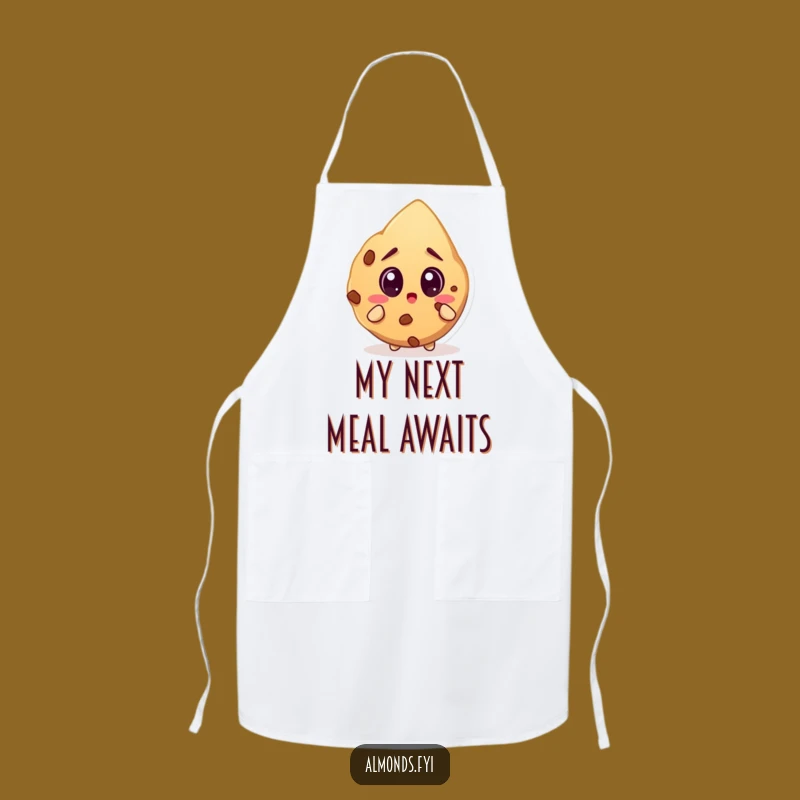 Funny Surprised Almond Cookie Apron: Chef Nut's Shocking Kitchen - Cooking Gift!