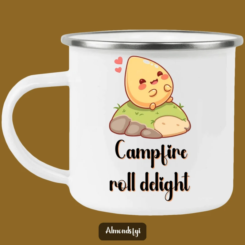 Funny Camp Almond Roller Mug: Giggling Nut Drinkware, Outdoor Fun Gift!