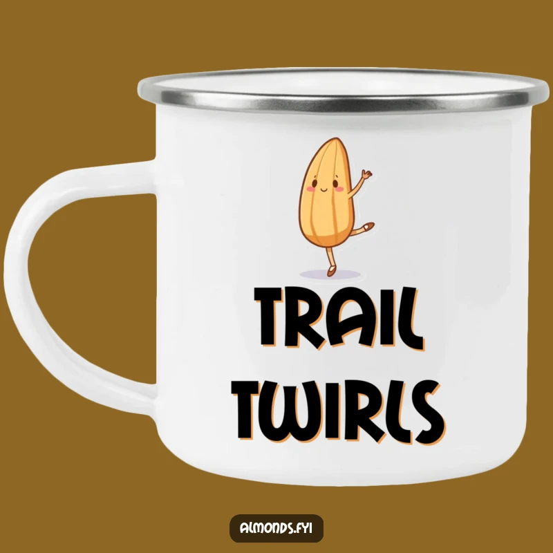 Funny Ballet Almond Camping Mug - Hilarious Outdoor Companion for Dancers!