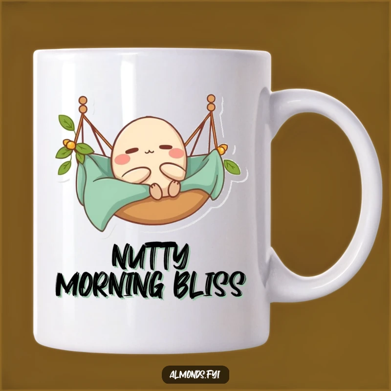 Funny Relaxing Almond Mug - Chill Vibes & Happy Moments Gift Idea