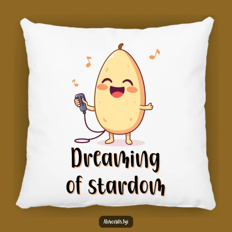 Cozy Funny Singing Almond Pillow, Joyful Microphone Cushion, Comfy Funny Gift
