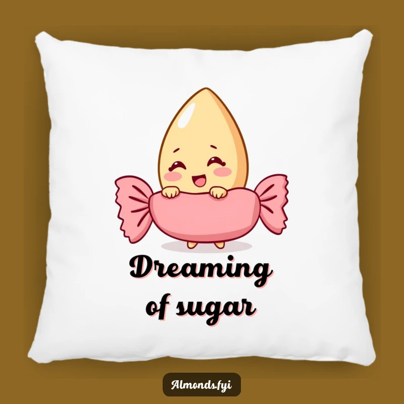 Funny Giggling Almond Pillow: Cozy Comfort with Candy Wrapper Surprise