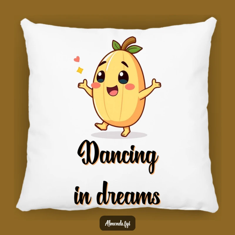Funny Giggling Almond Dance Pillow: Cuddle Up with Humorous Comfort!