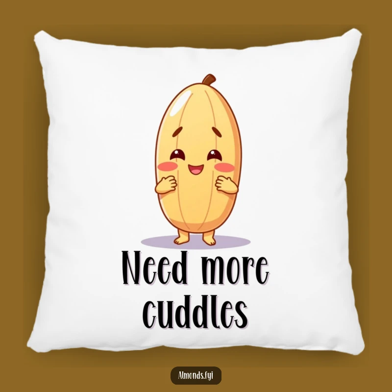 Funny Hugging Almond Pillow - Cozy Embrace Nut for Comfort!