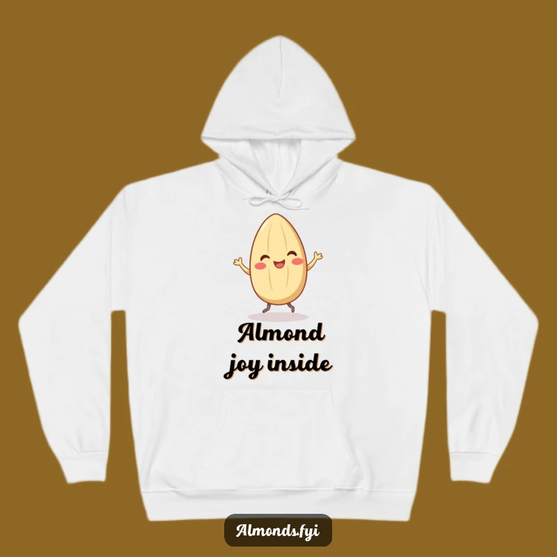 Funny Smiling Almond Dance Hoodie - Cozy Hilarious Gift for Joyful Souls