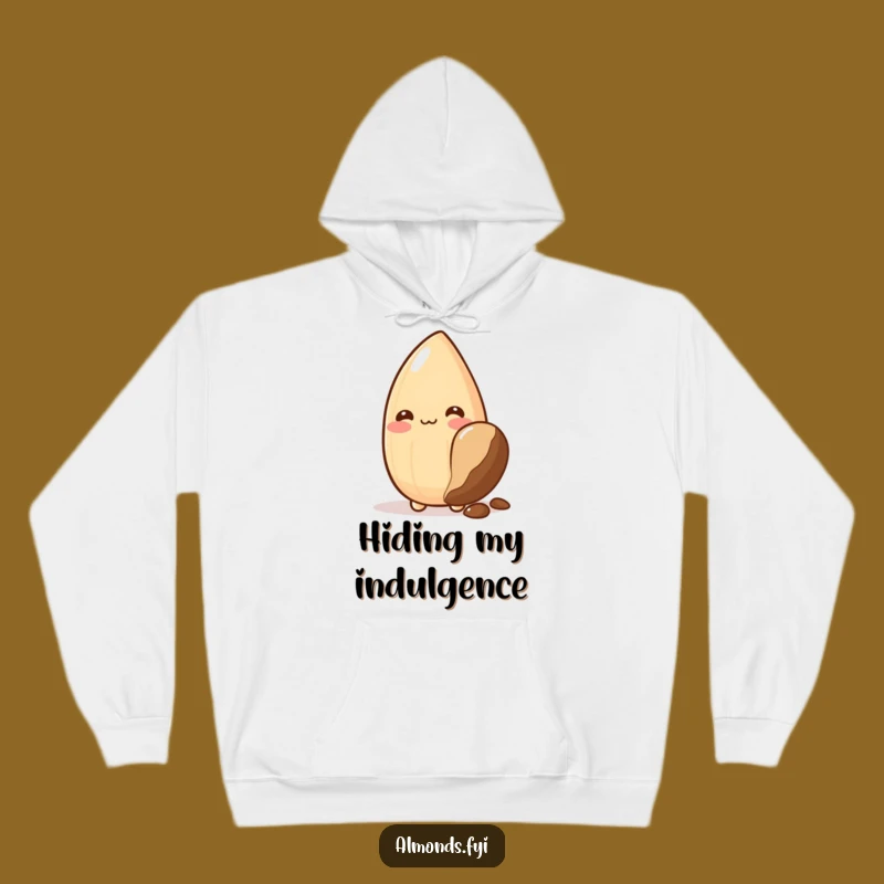 Funny Blushing Almond Hoodie: Cozy Comfort for Shy Sweethearts