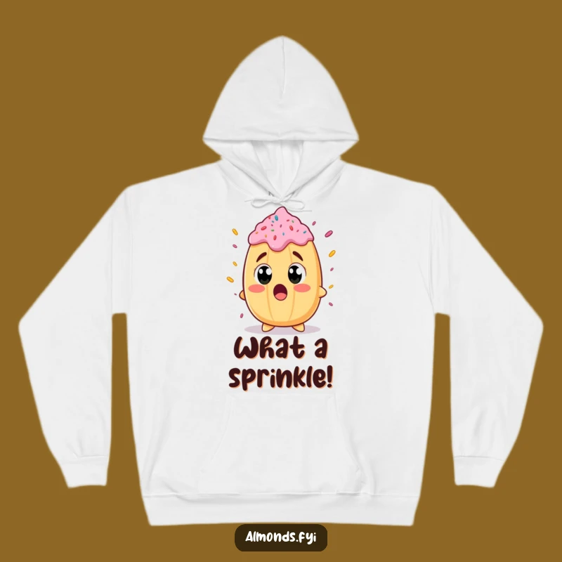 Cozy Funny Surprised Almond Hoodie: Warmth & Sweet Reactions