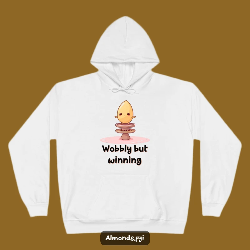 Funny Wobble Almond Hoodie - Cozy & Hilarious Sugar Top Sweatshirt Gift