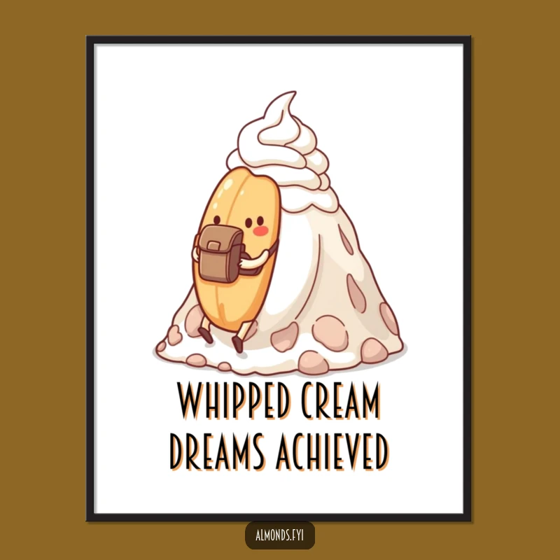 Free Printable Adventure Almond Art: Funny Downloadable Motivational Decor!