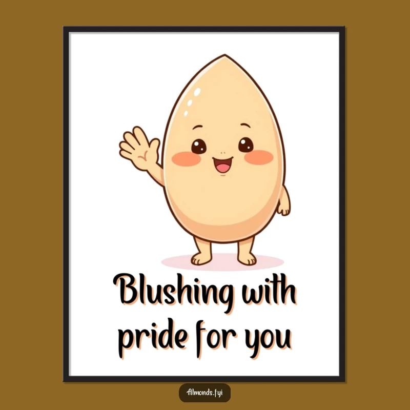 Free Printable Wall Art: Friendly Almond Wave, Adorable Downloadable Decor