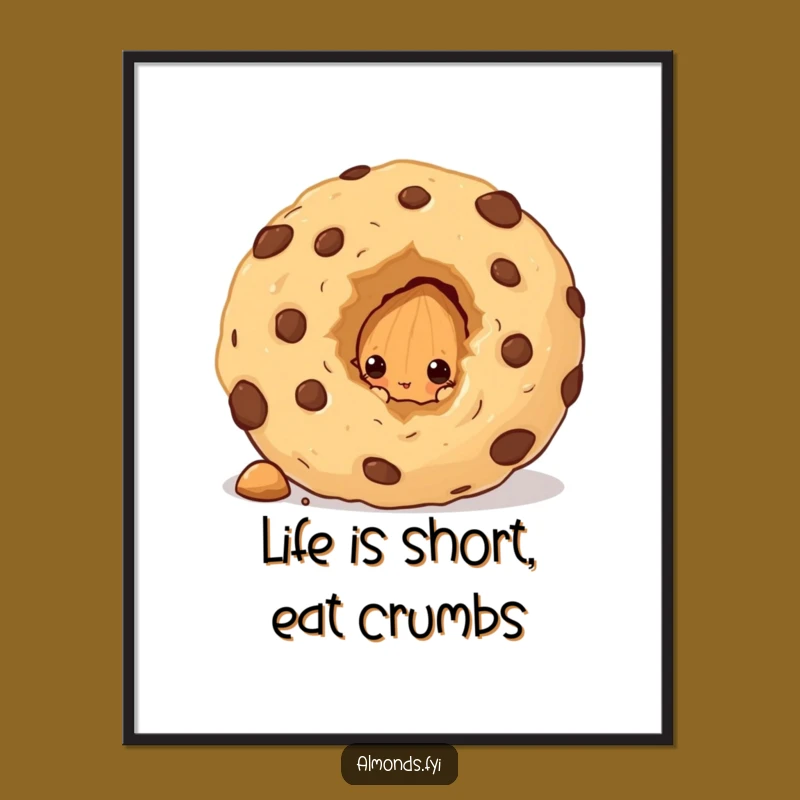 Funny Free Printable Wall Art: Almond Cookie Crumb Curiosity Art