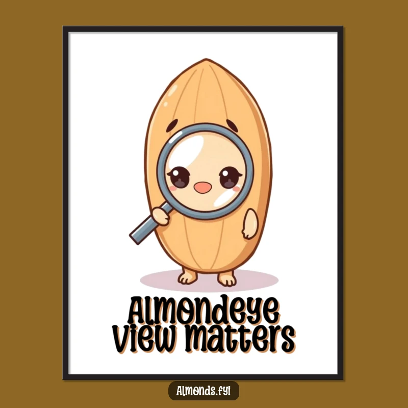 Funny Free Printable Wall Art: Curious Almond, Intriguing Downloadable Art for Investigators