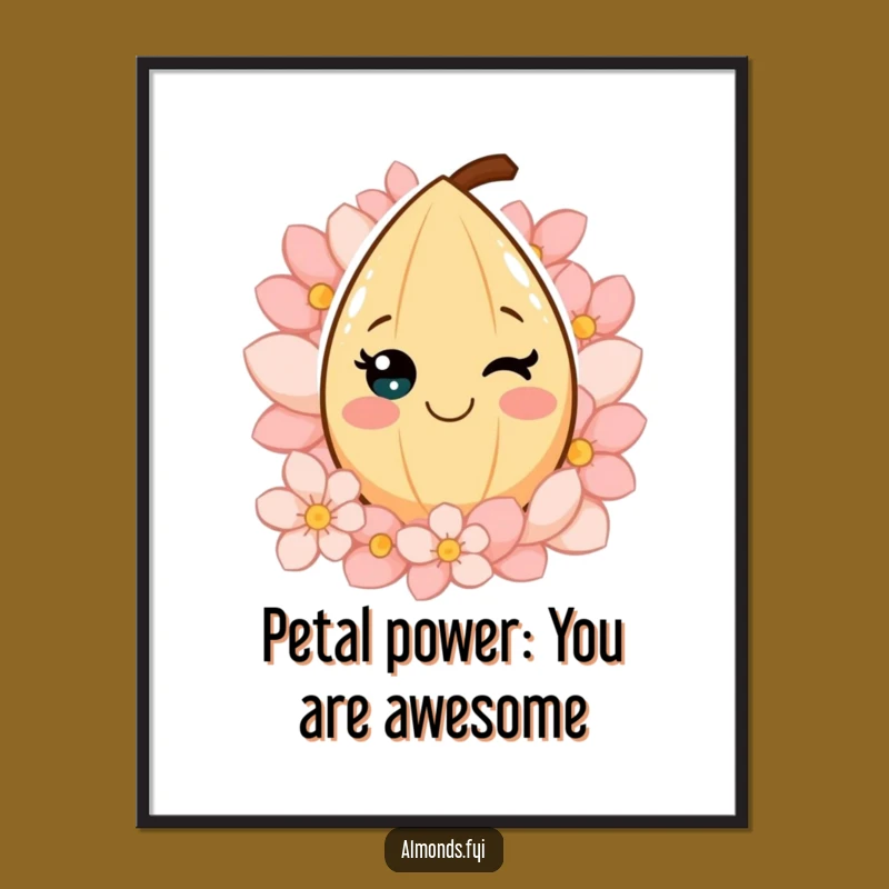 Free Printable Wall Art: Cheerful Almond Petals Funny Downloadable Decor for a Happy Space