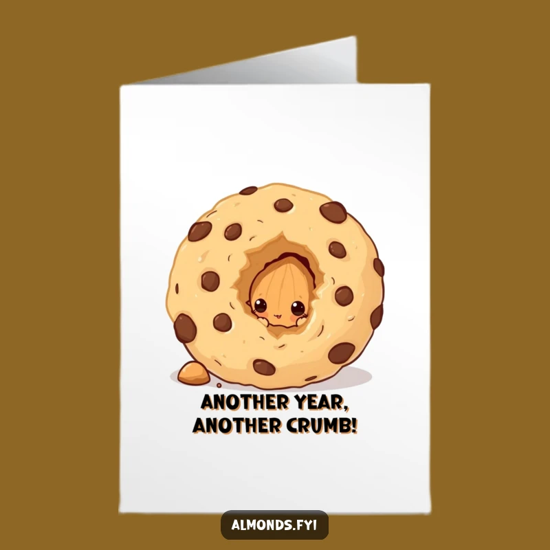 Free Printable Birthday Card: Almond Cookie Crumb Curiosity Funny
