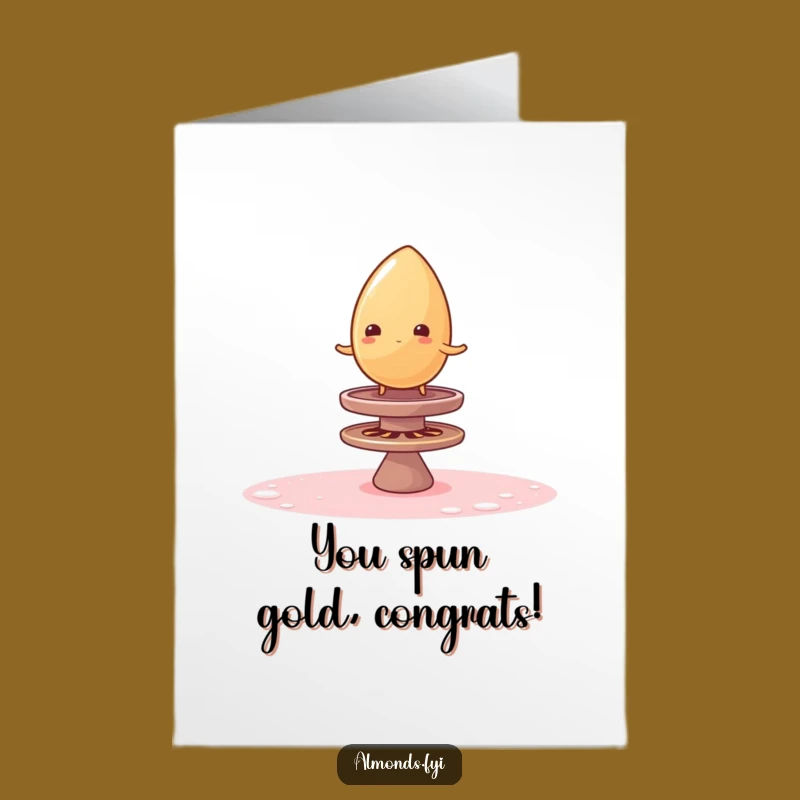 Free Printable Congrats Card: Wobbly Almonds Sugar Top Triumph Gift
