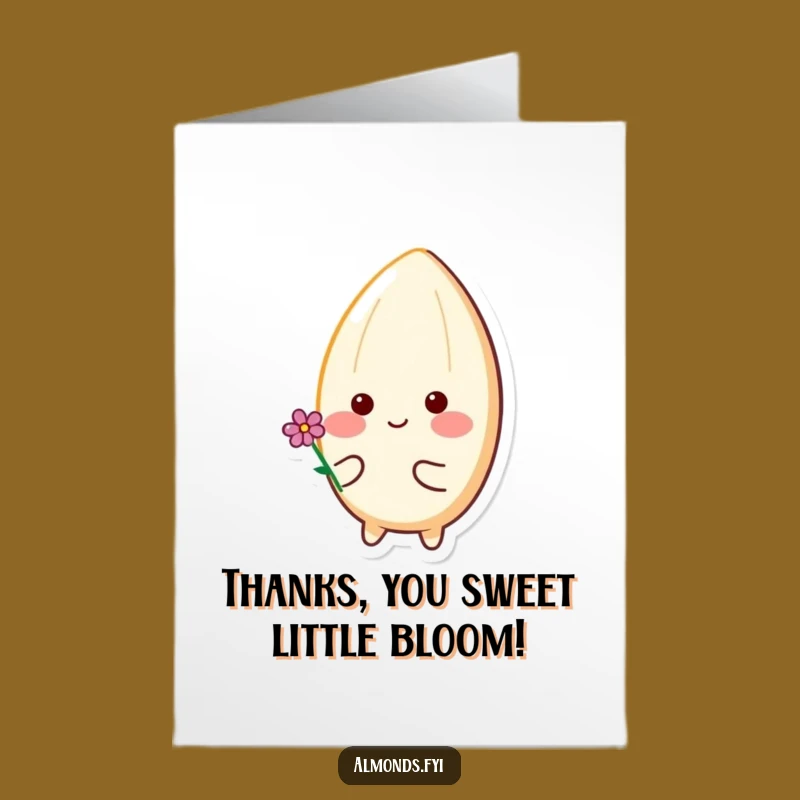 Free Printable Thank You Card: Happy Almond Flower Gratitude