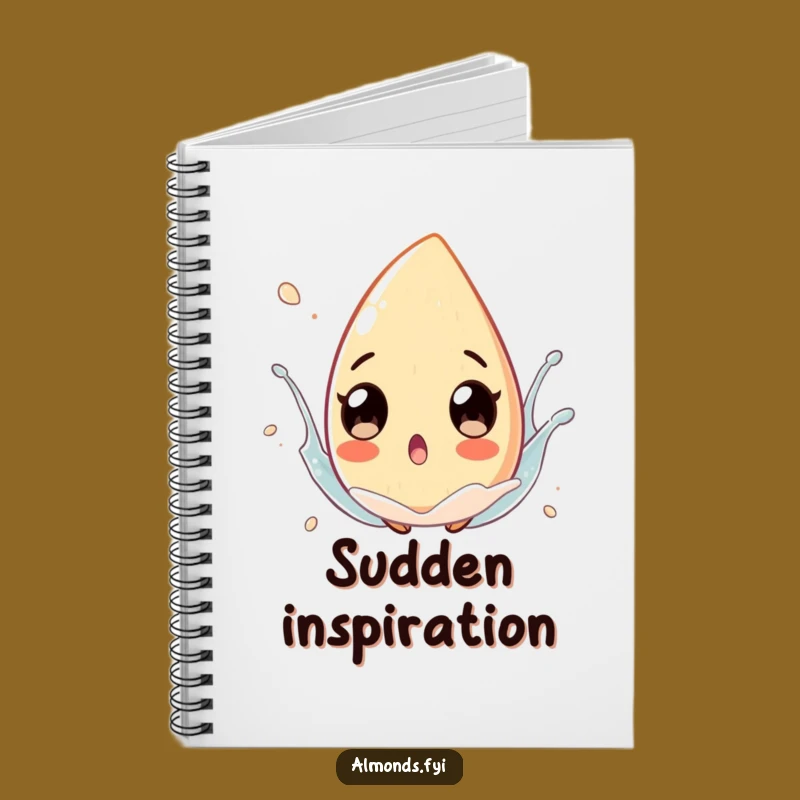 Funny Splash Almond Notebook: Jot Down Surprises with Playful Eyes Art