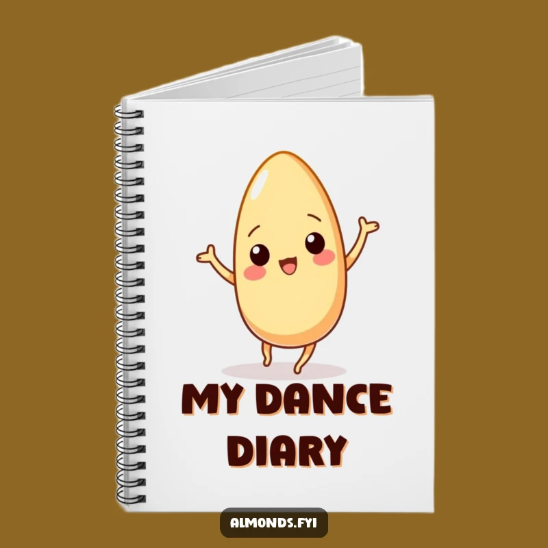 Funny Wiggling Almond Dance Notebook: Jot Down Ideas with Nutty Flair