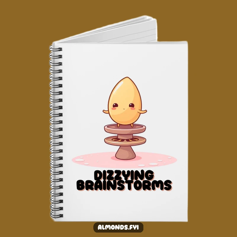 Funny Wobble Almond Notebook - Jot Down Ideas with This Sugar Top Gift