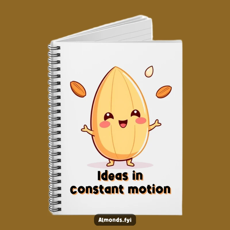 Funny Almond Milk Juggler Notebook: Cheerful Nut's Ideas - Creative Gift!