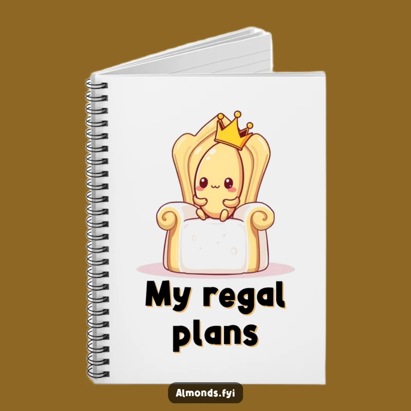 Funny Shy Almond Notebook - Record Your Reign with This Sugar Cube Gift