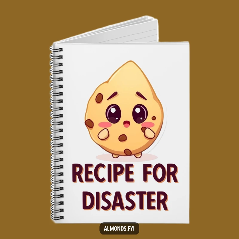 Funny Surprised Almond Cookie Notebook: Nut's Sweet Ideas - Creative Gift!