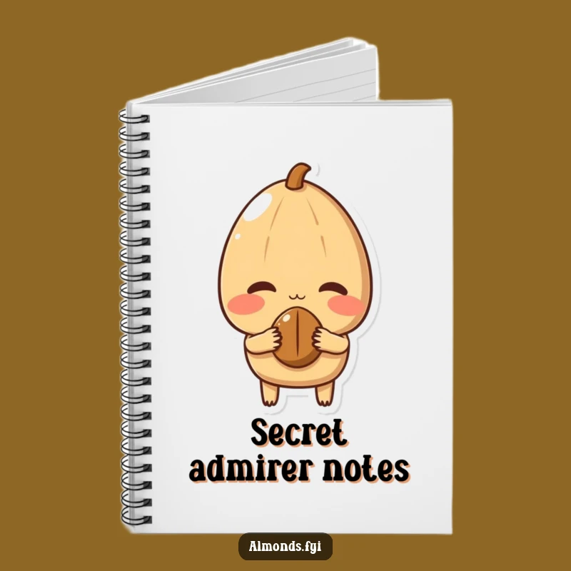Funny Shy Almond Notebook: Jot Down Thoughts with Bashful Grace!