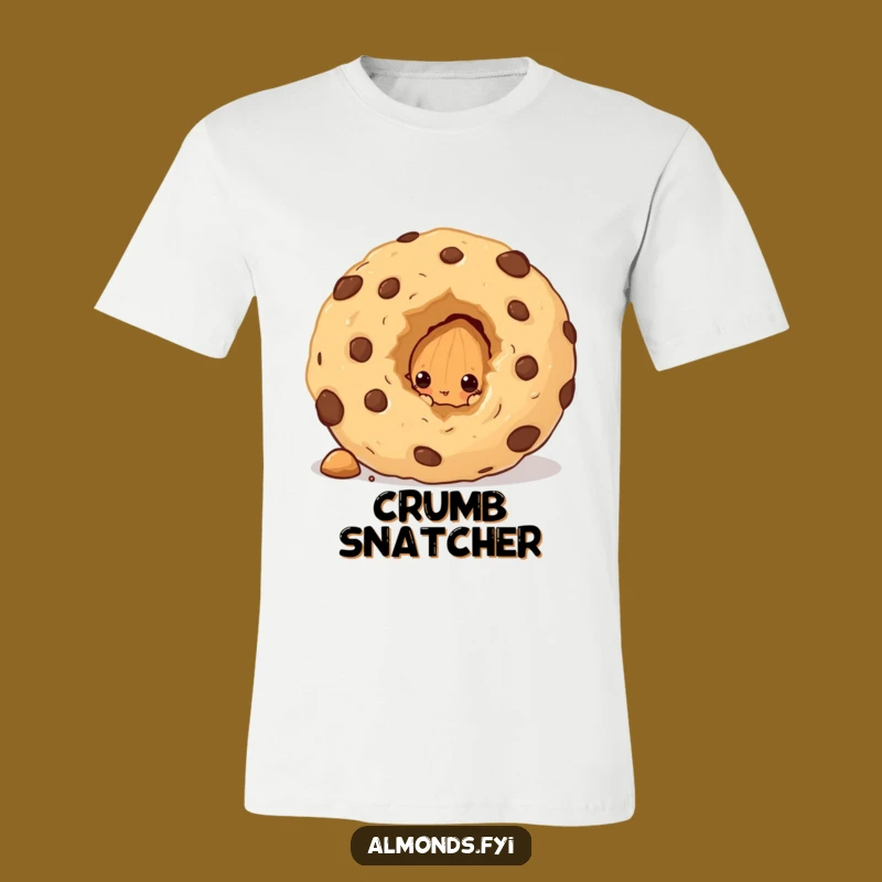 Funny Cookie Crumb Almond Tee - Hilarious Outfit for Curious Snackers!