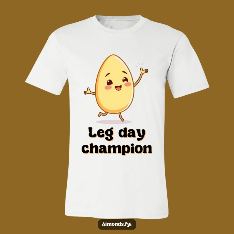Funny Almond Dancer T-Shirt: Silly Wiggling Legs Design for Fun Lovers