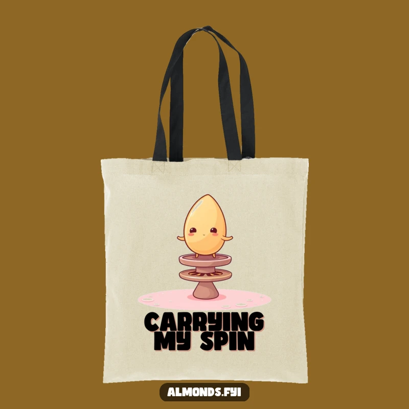 Funny Wobble Almond Tote Bag - Carry Your Laughs with This Sugar Top Gift